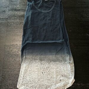 Sleeveless Ombre Top - Black and Gray